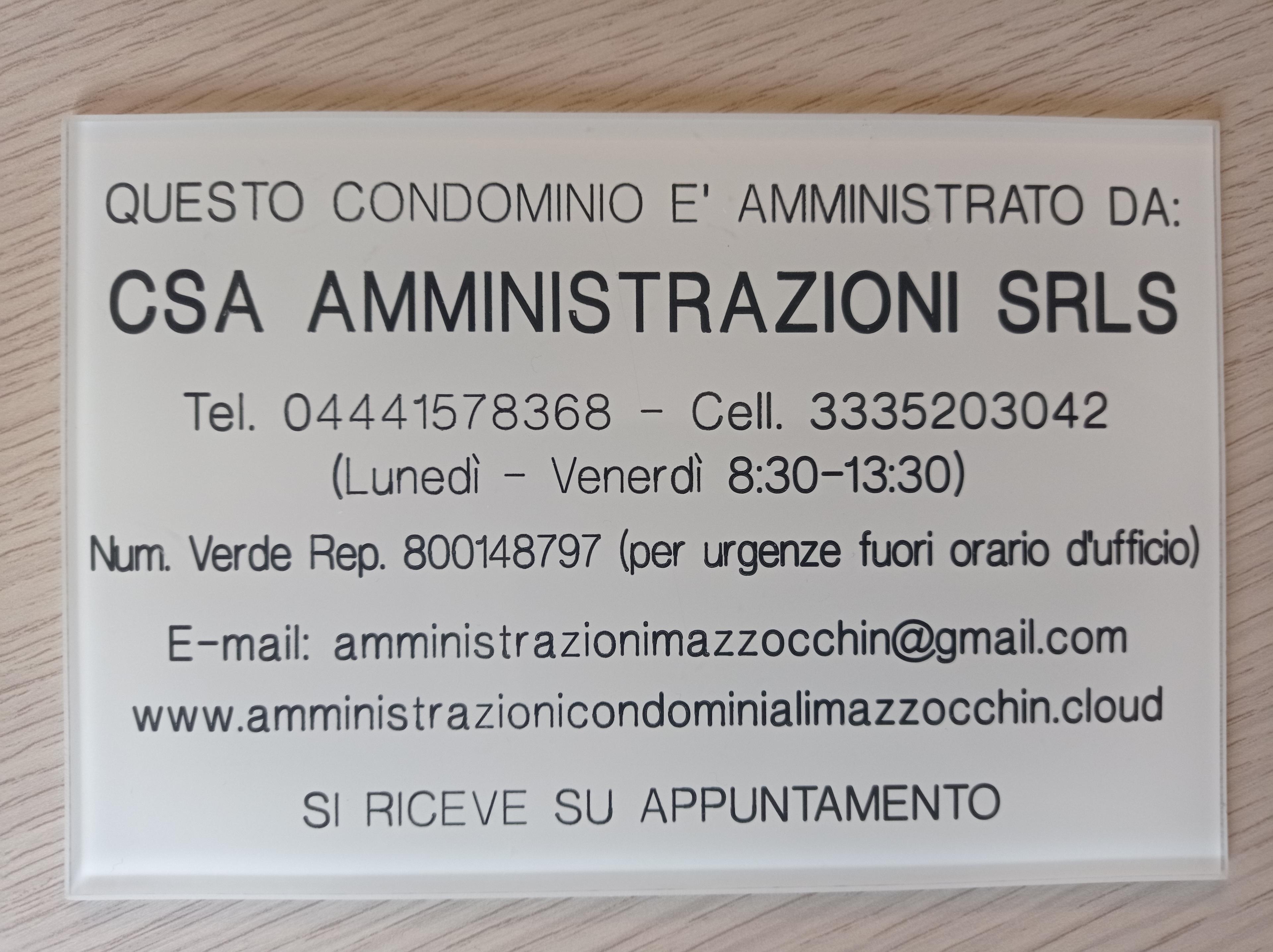 CSA AMMINISTRAZIONI SRLS