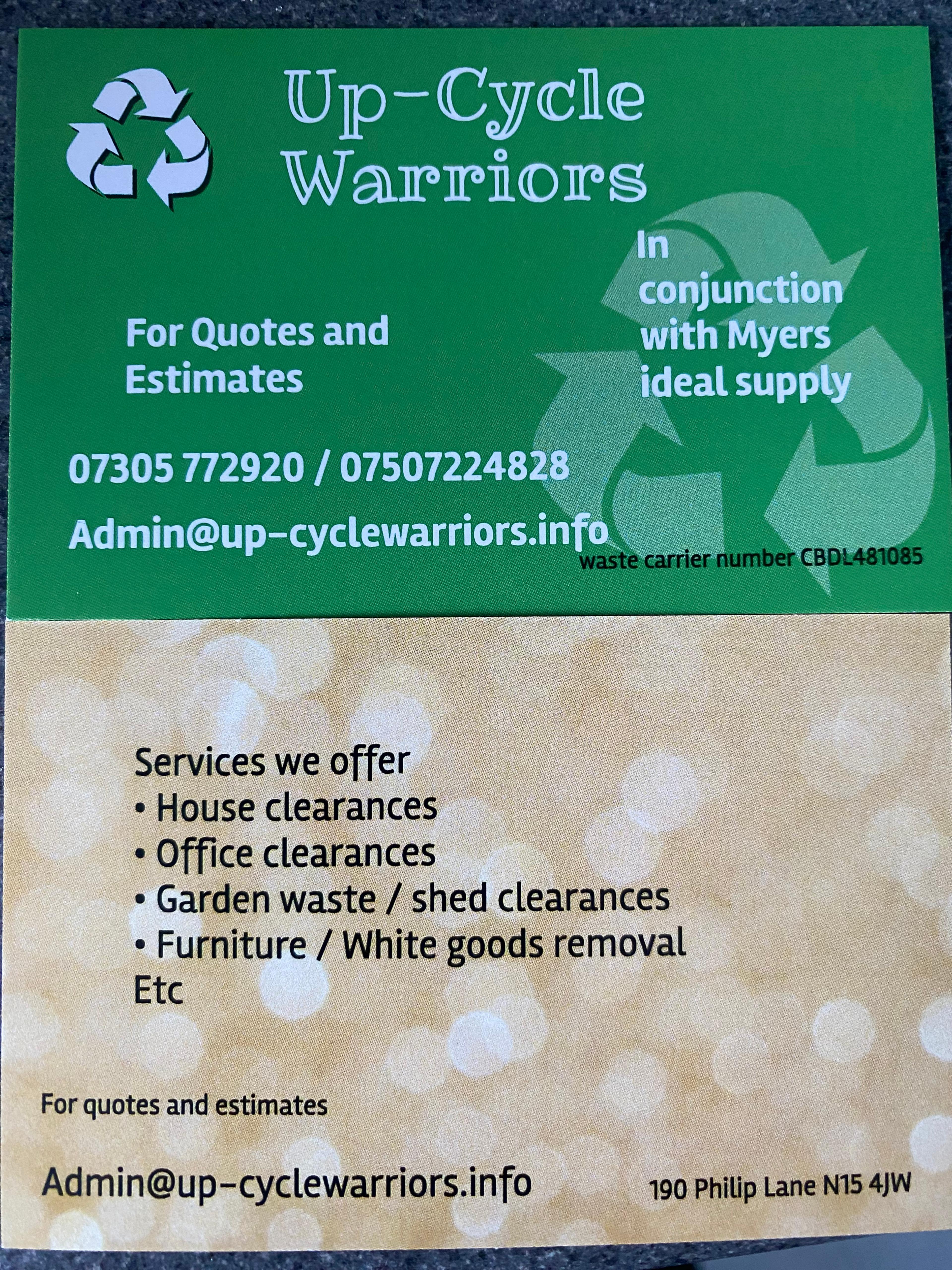 Up-cycle warriors
