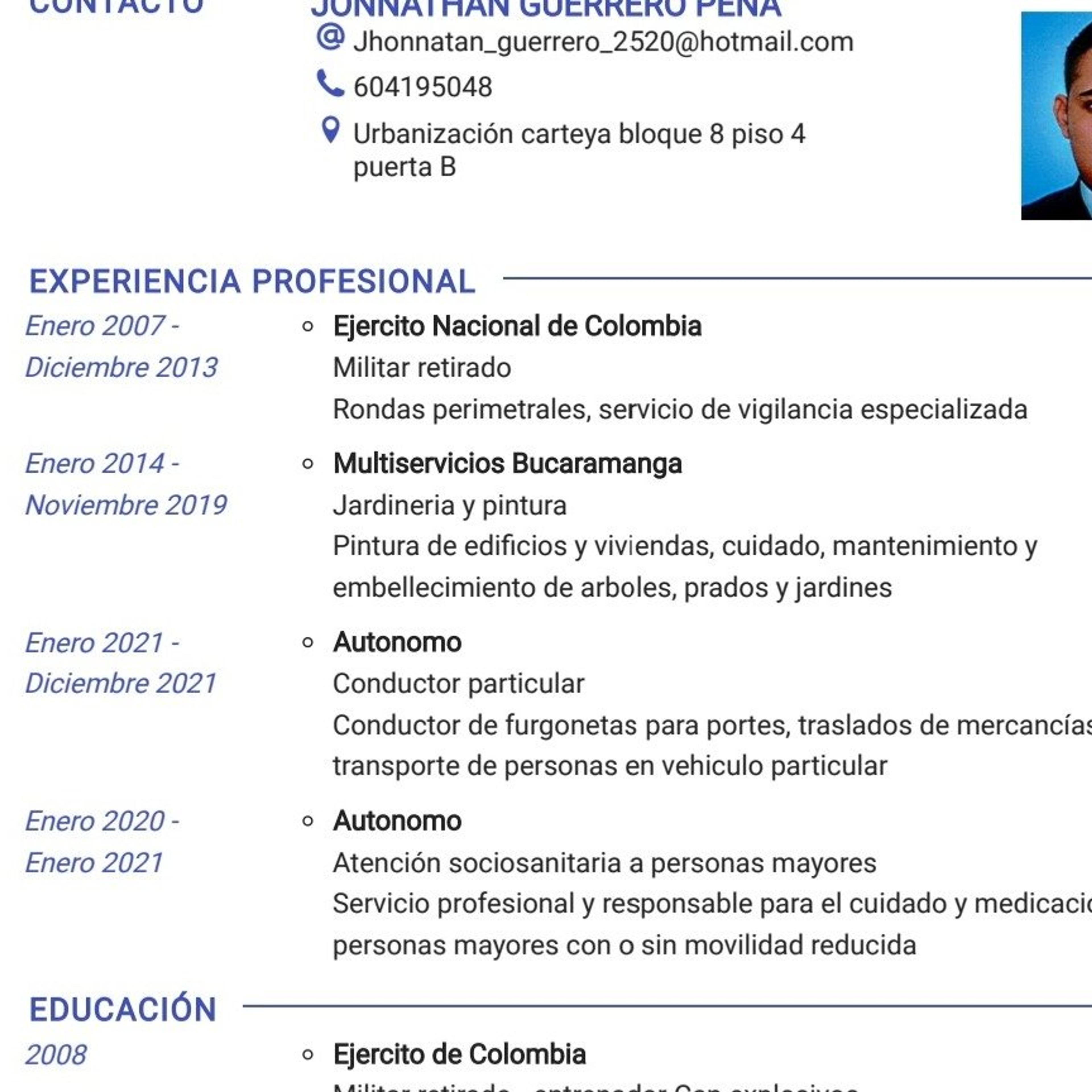 Jhonnatan Guerrero peña