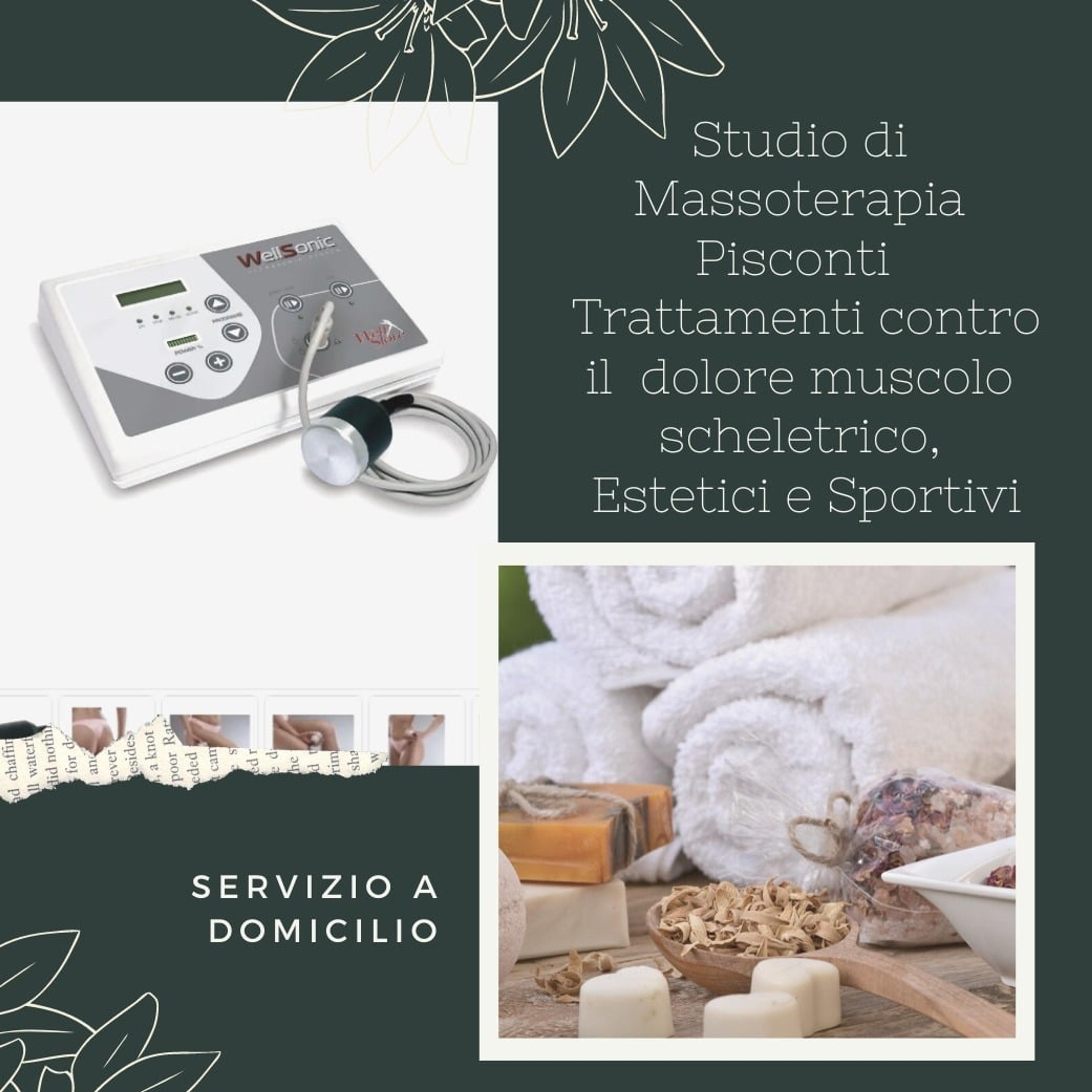 Studio di Massoterapia Pisconti Trattamento del Dolore ed Estetici. Servizio a Domicilio