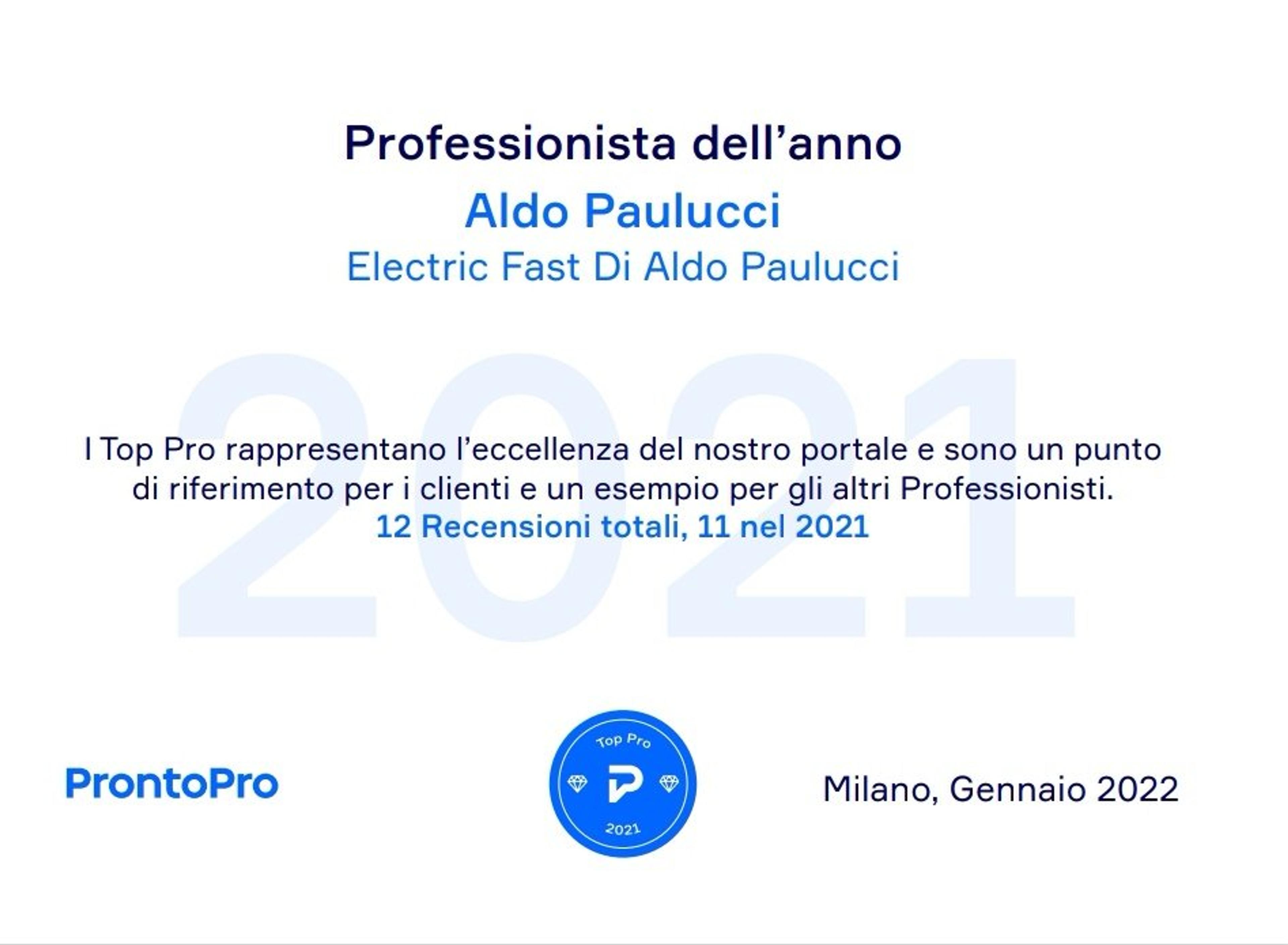 Electric Fast Di Aldo Paulucci