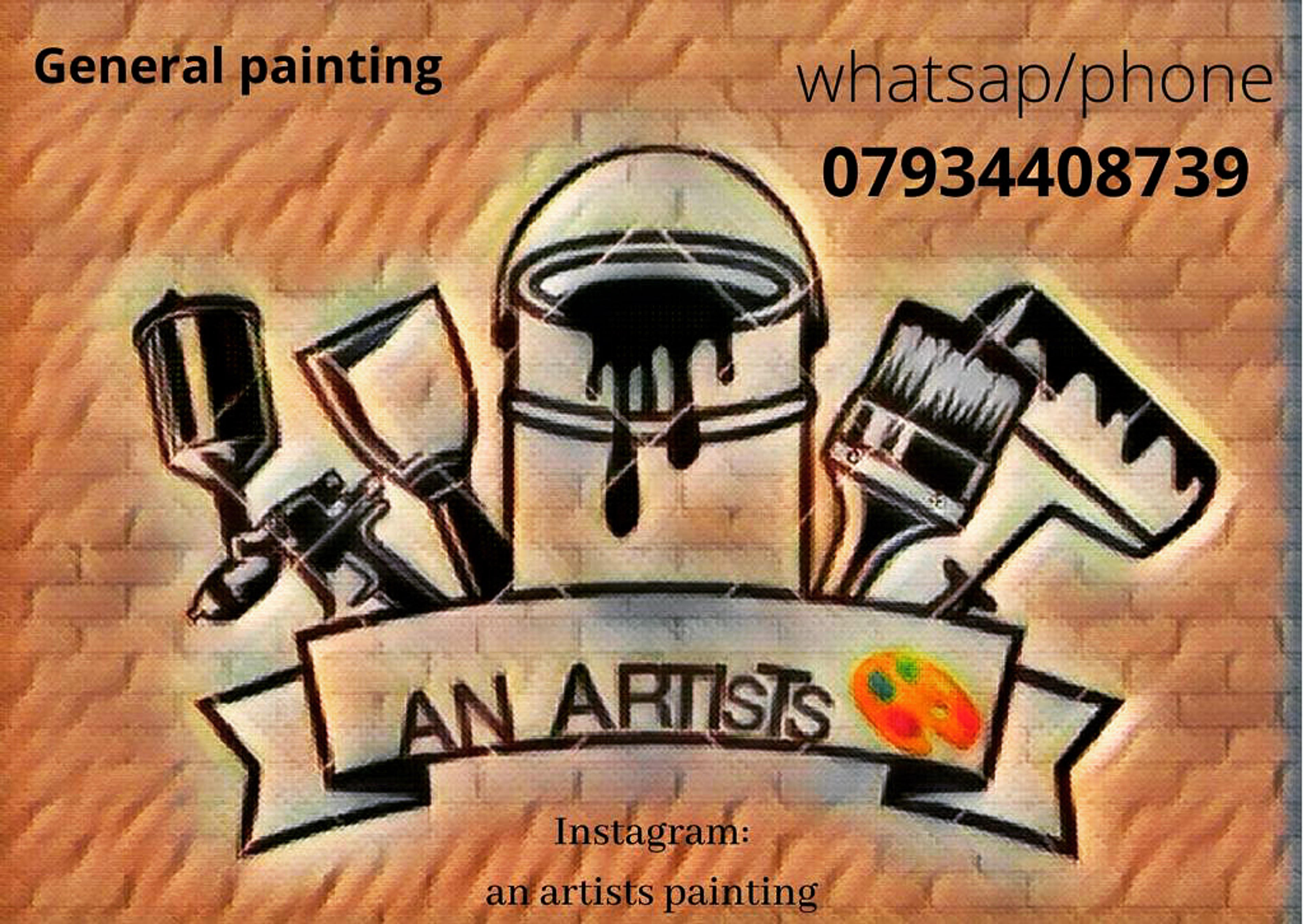 An artists painting