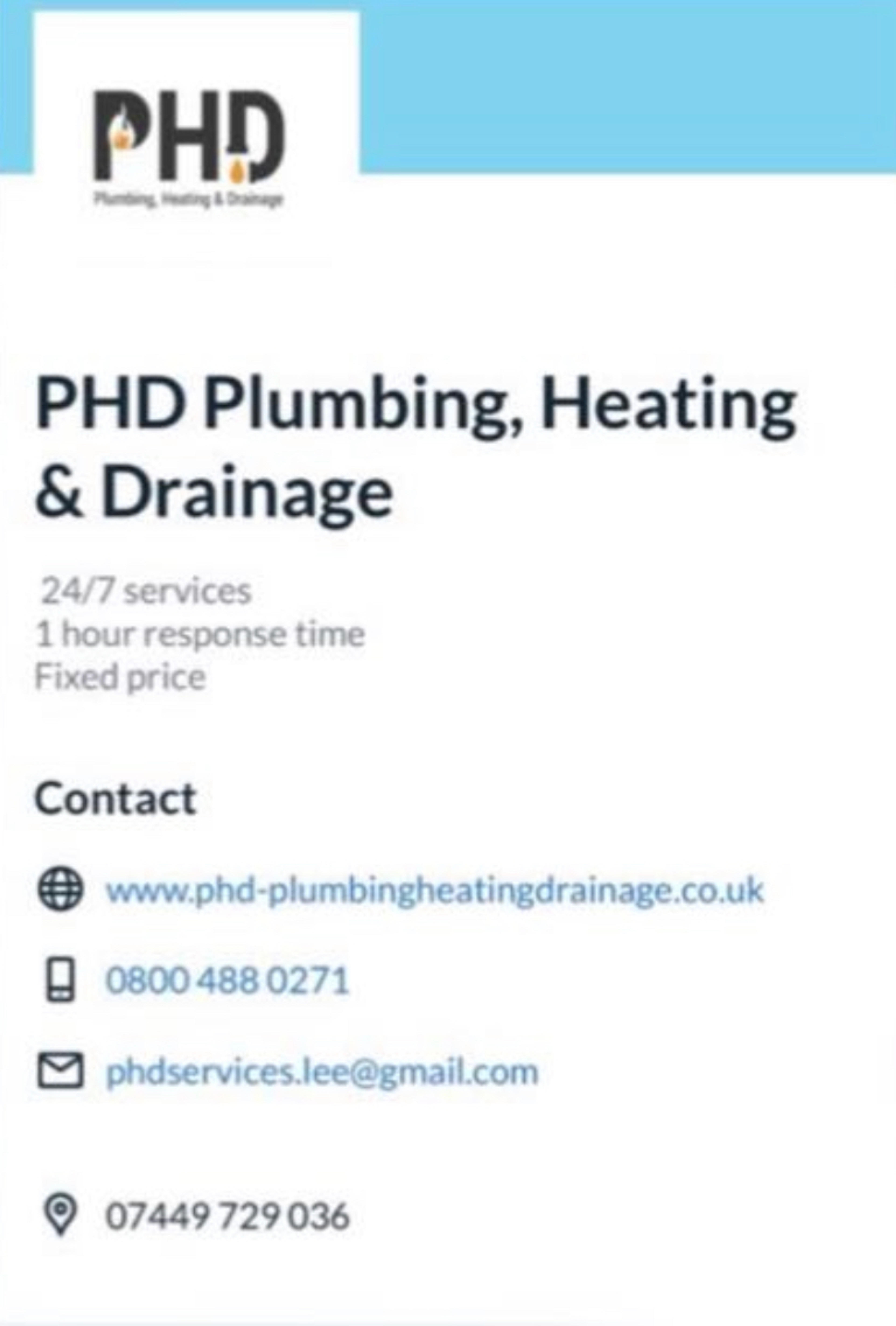 Lee PHD Plumbing, Heating and Drainage