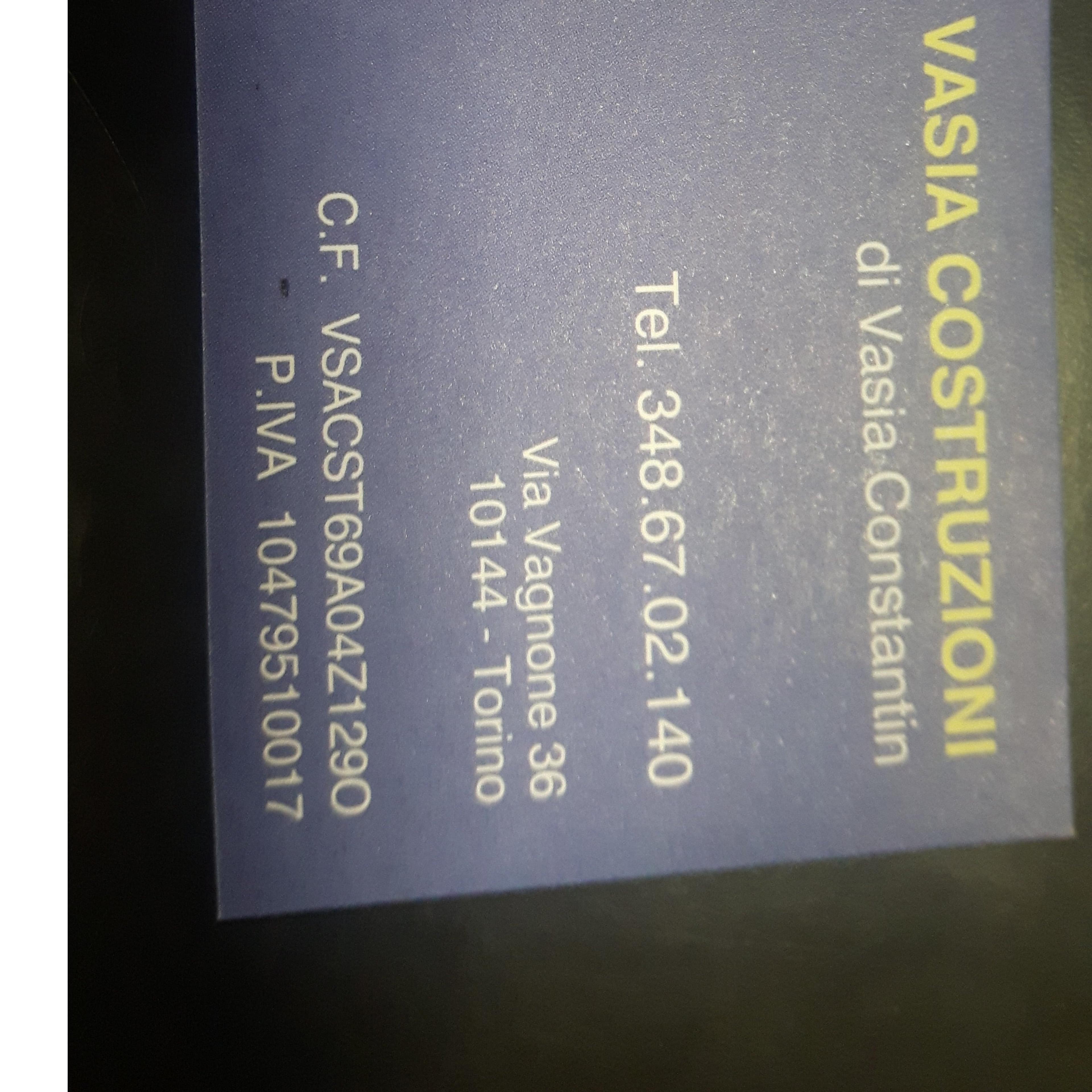 VASIA COSTRUZIONI DI VASIA CONSTANTIN
