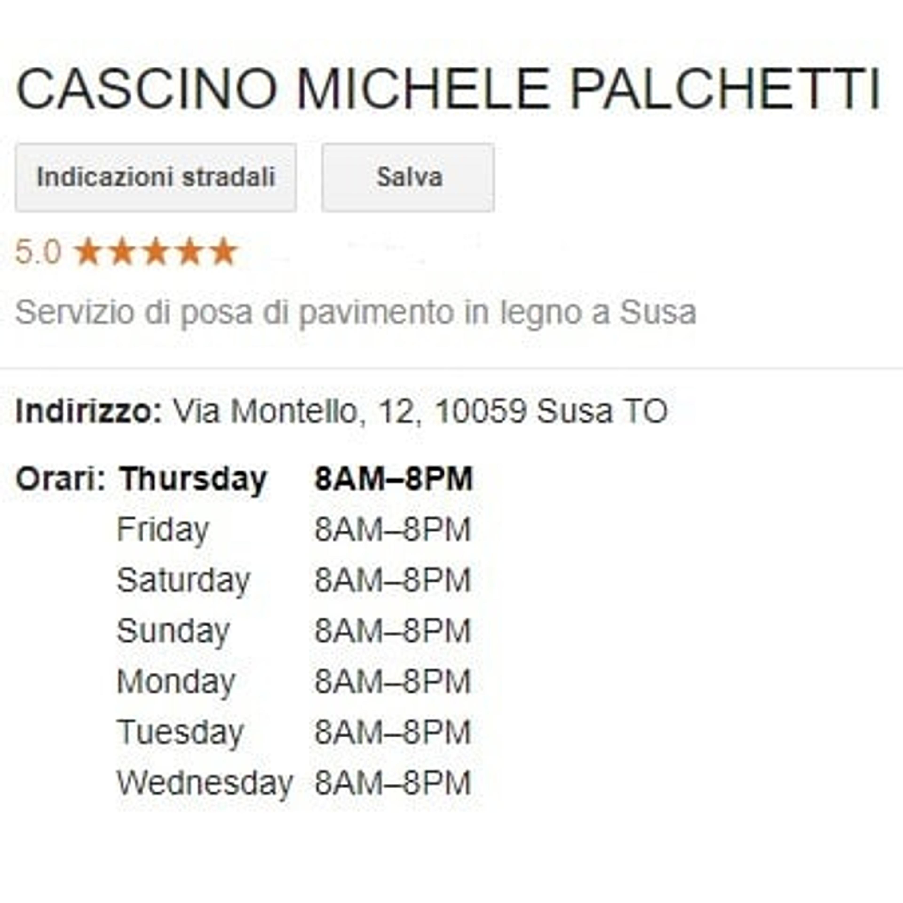CASCINO MICHELE PALCHETTI