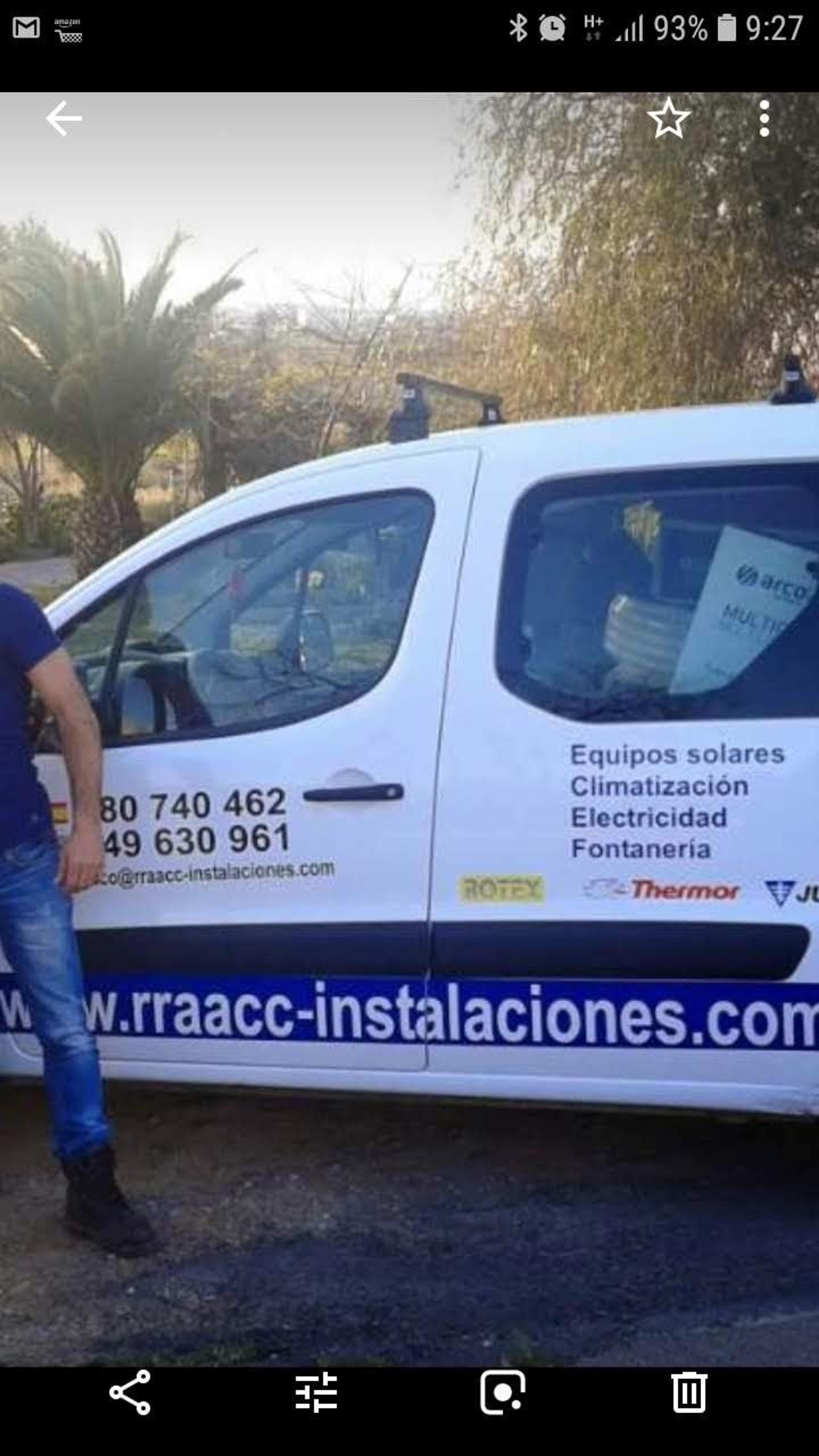 Fontanería, Electricidad, Aire acondicionado.