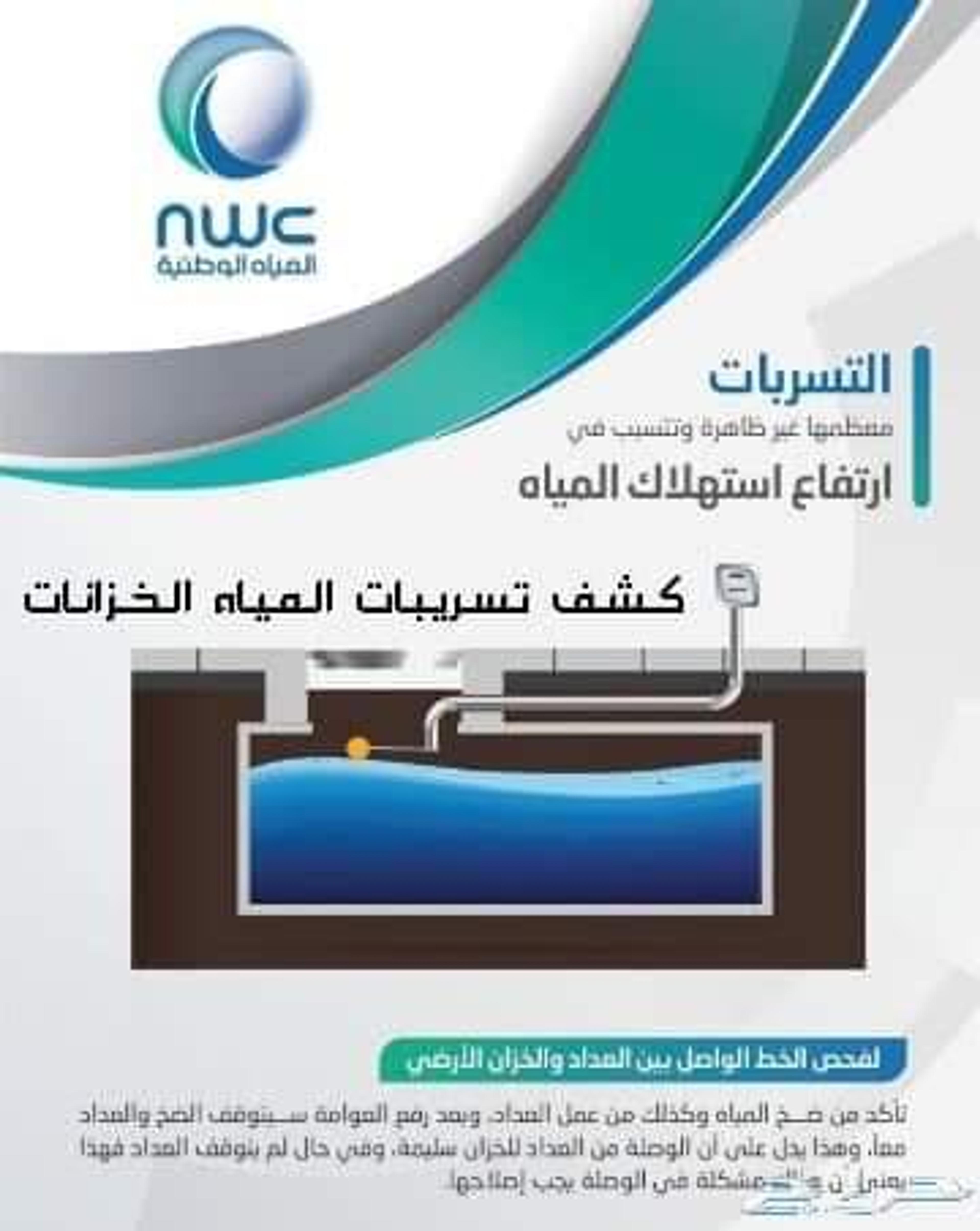 كشف تسربات الميا