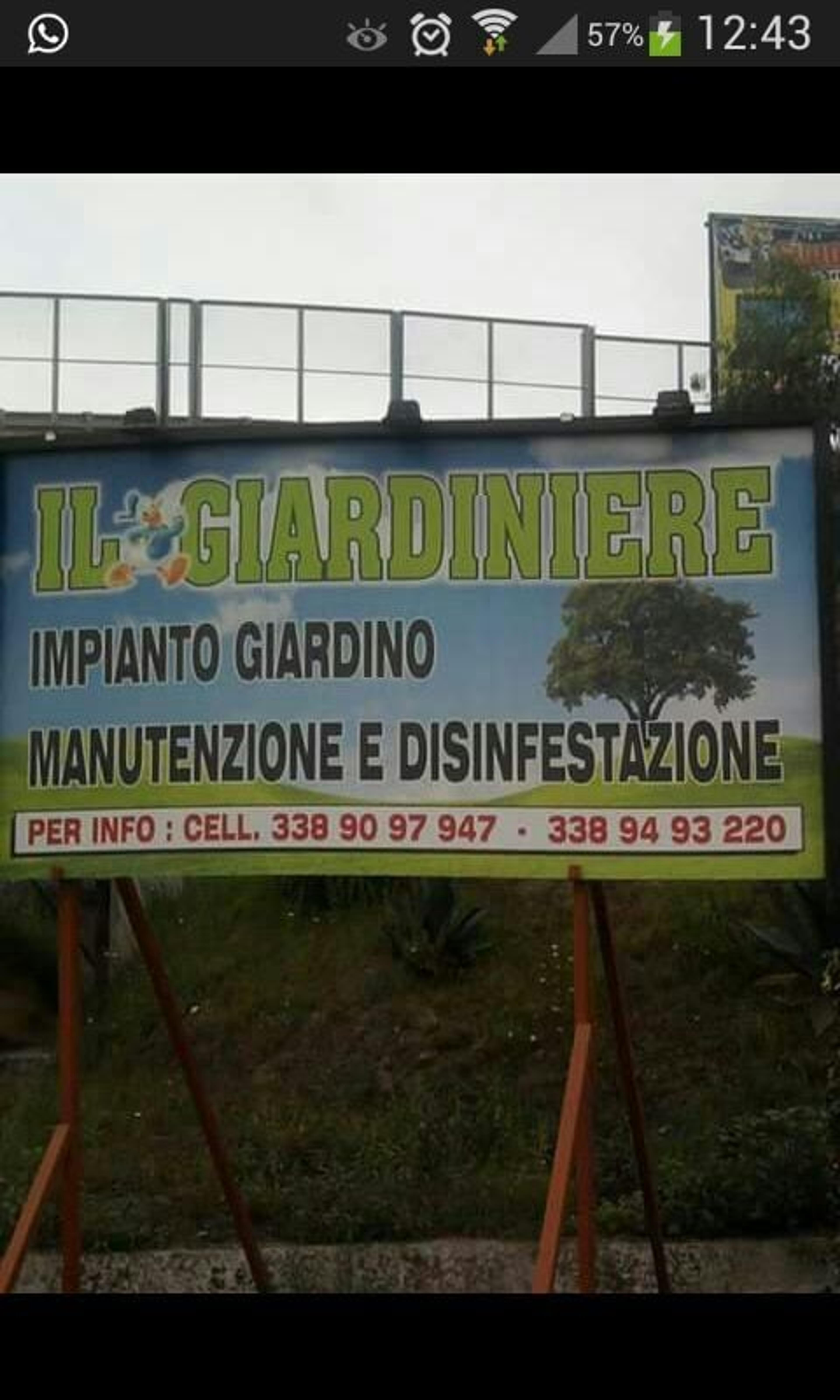 Il giardiniere Fabio Nappa