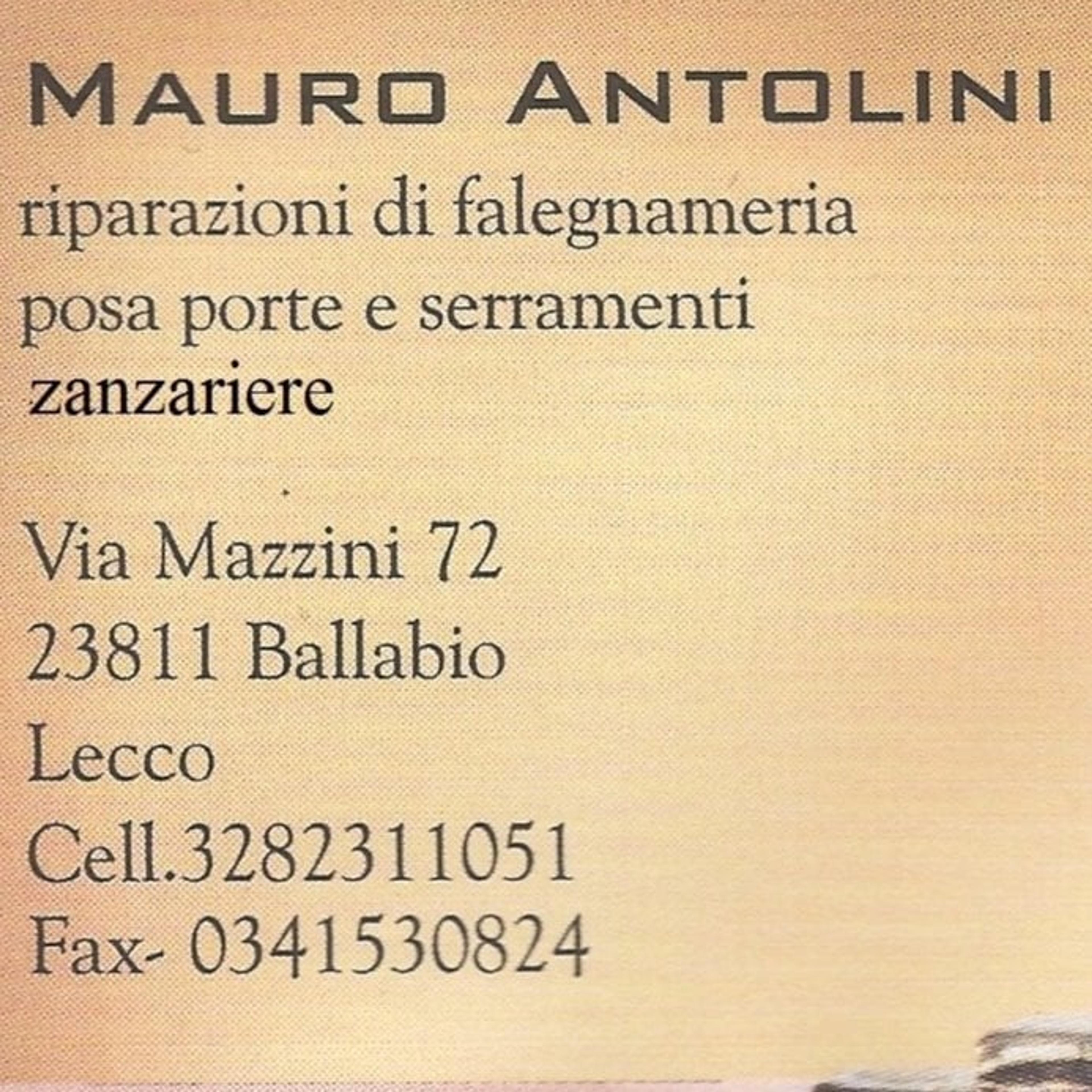 Antolini Mauro Rip. di falegnameria posa serramenti