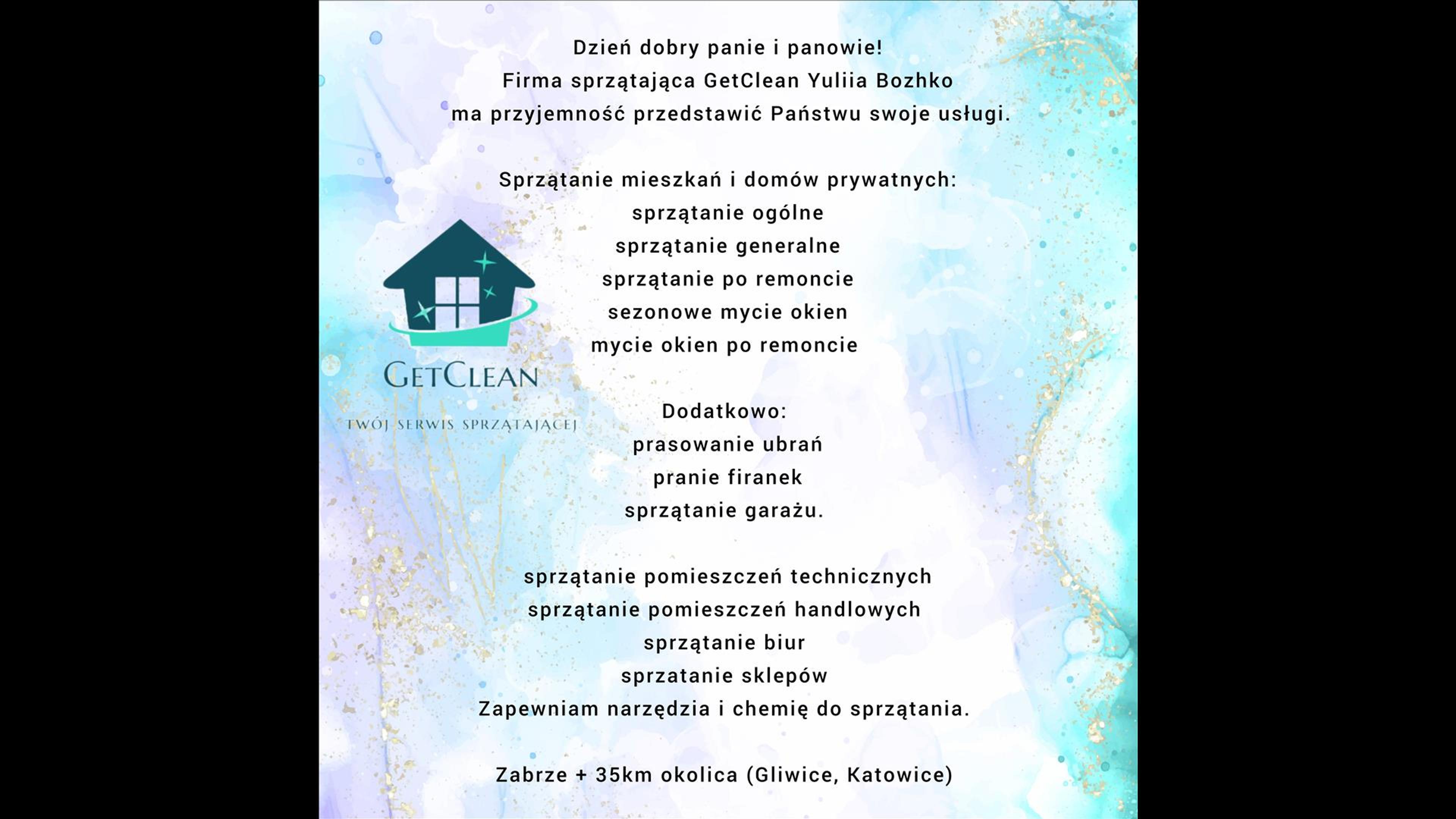 GetClean Usługi Sprzątania