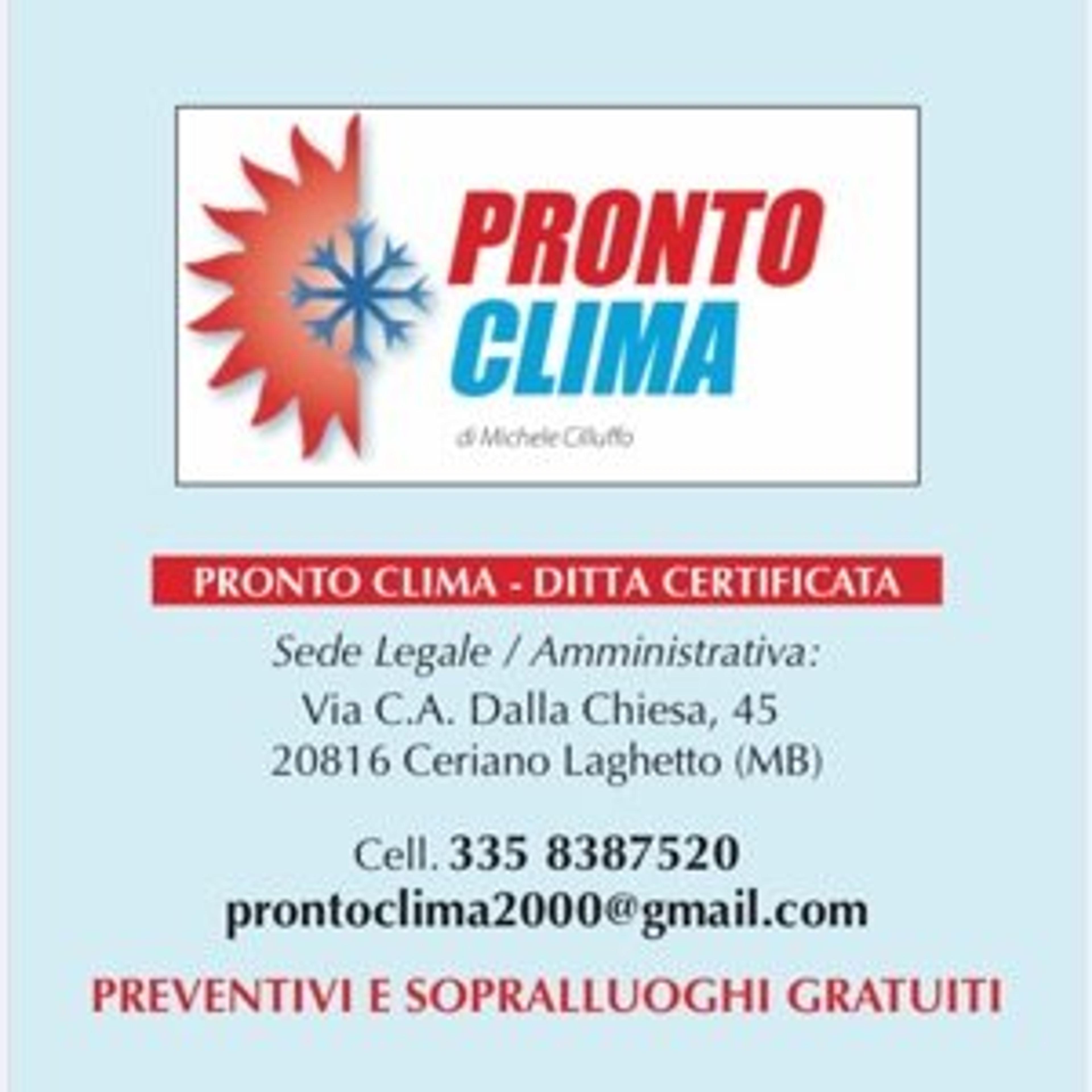 PRONTO CLIMA