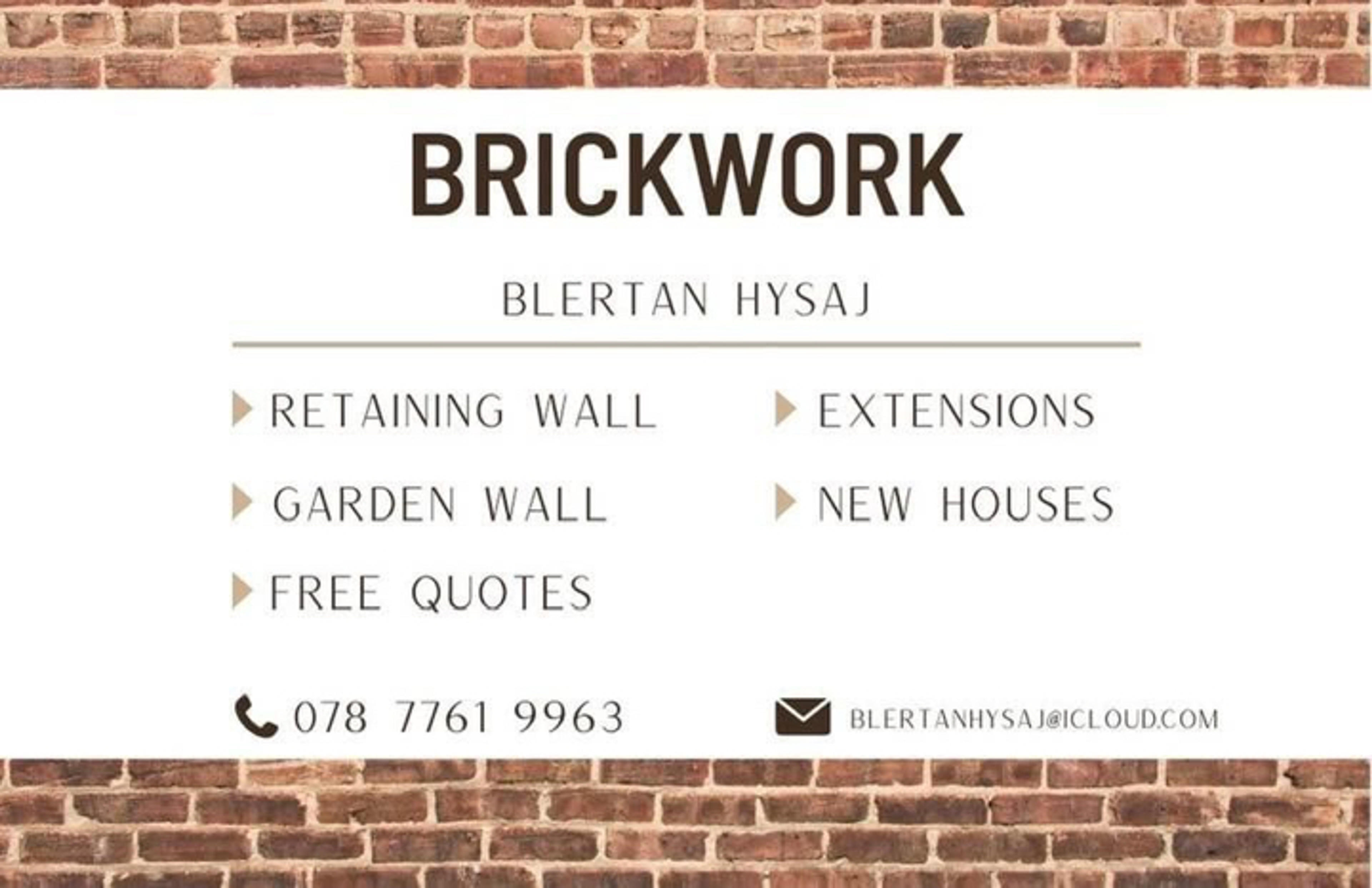 Hysaj LTD Brickwork