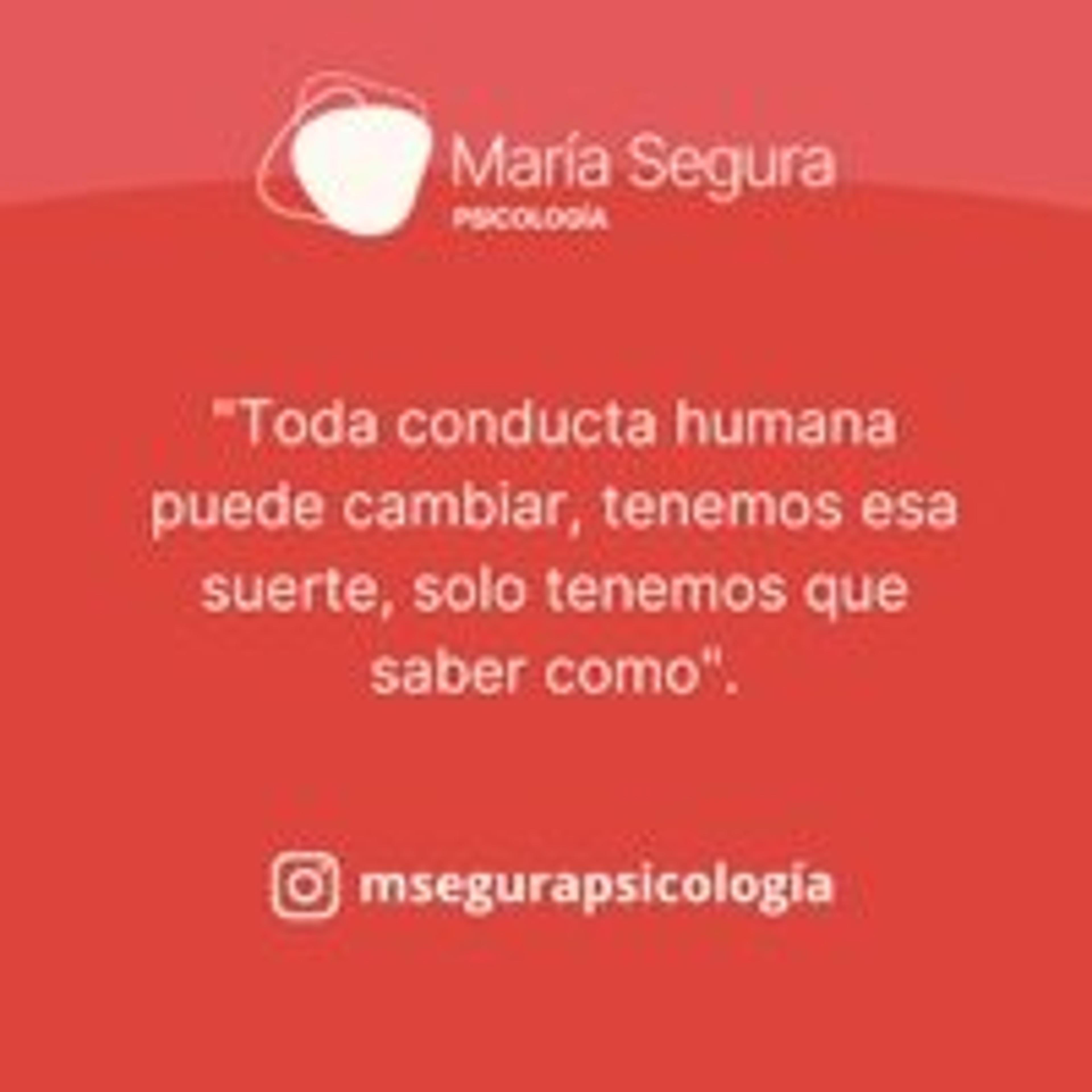 María Segura Psicologia