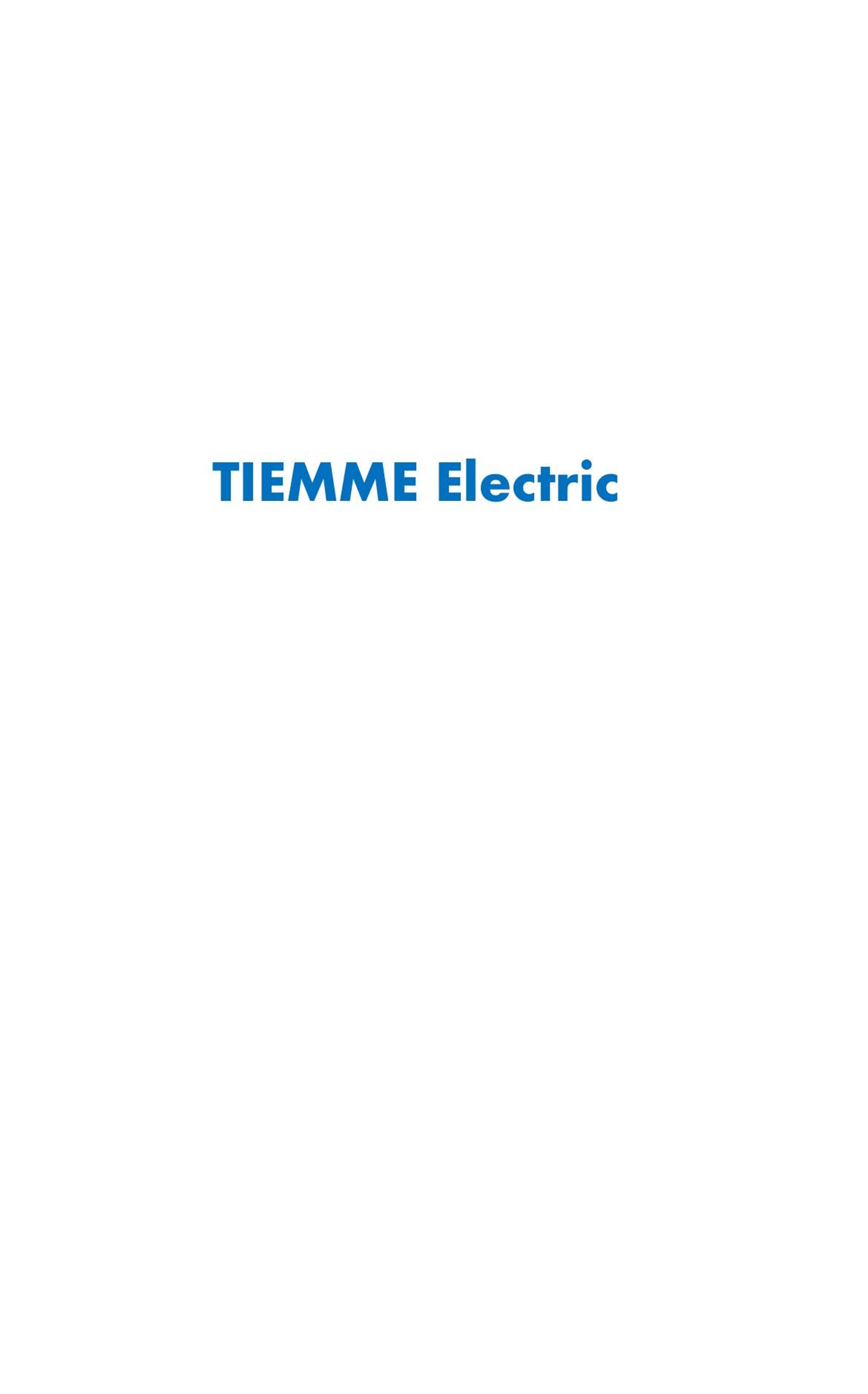 Tiemme electric
