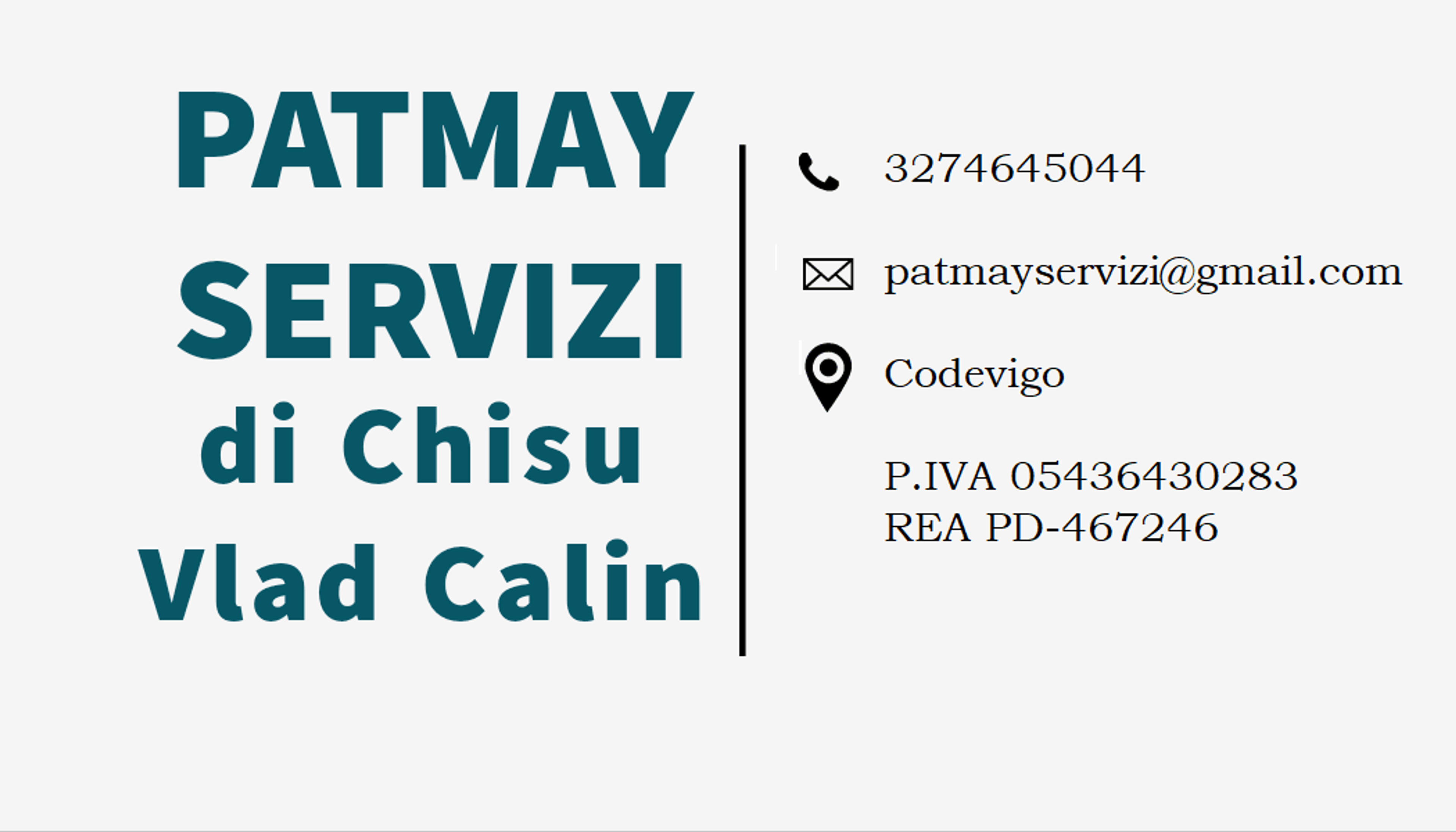 PATMAY SERVIZI DI Chisu Vlad Calin
