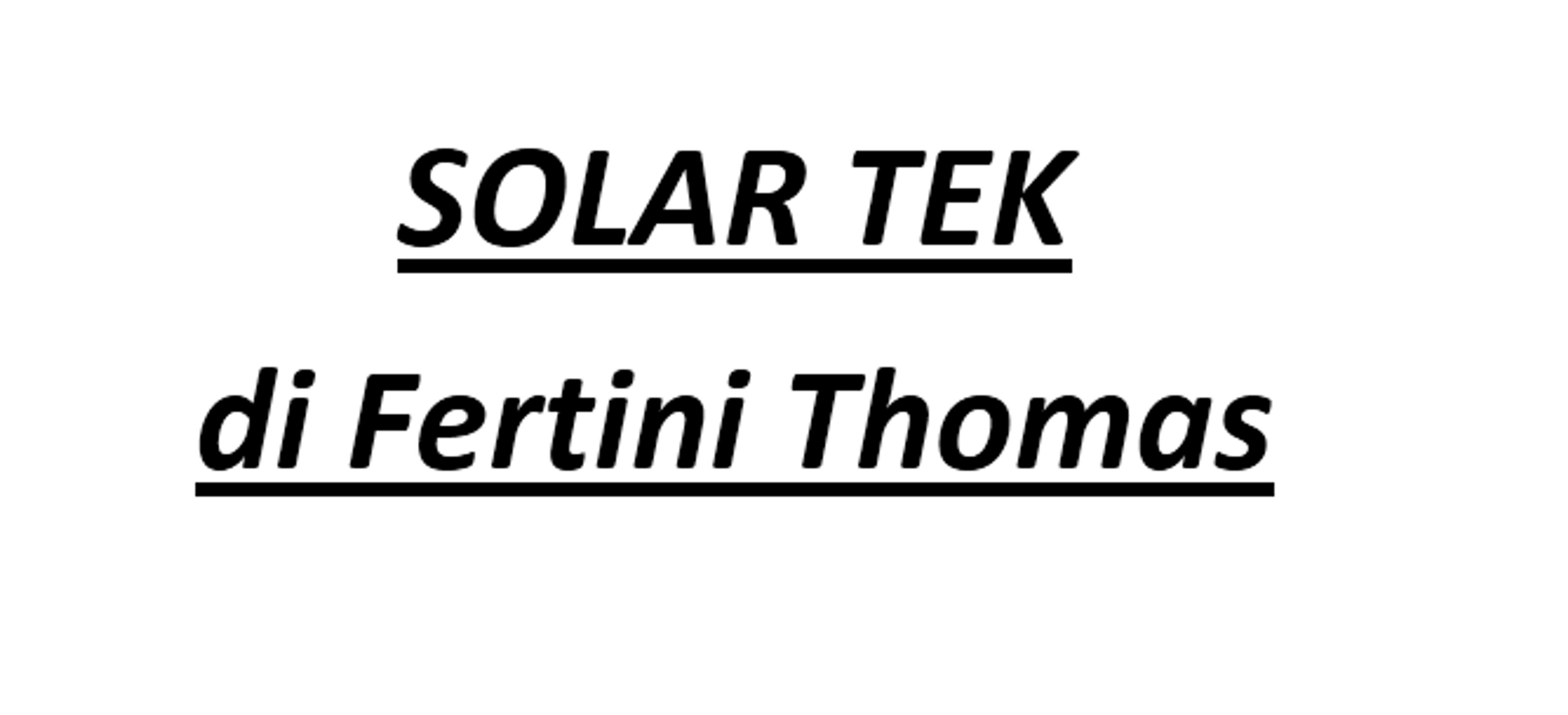 Solar Tek di Fertini Thomas