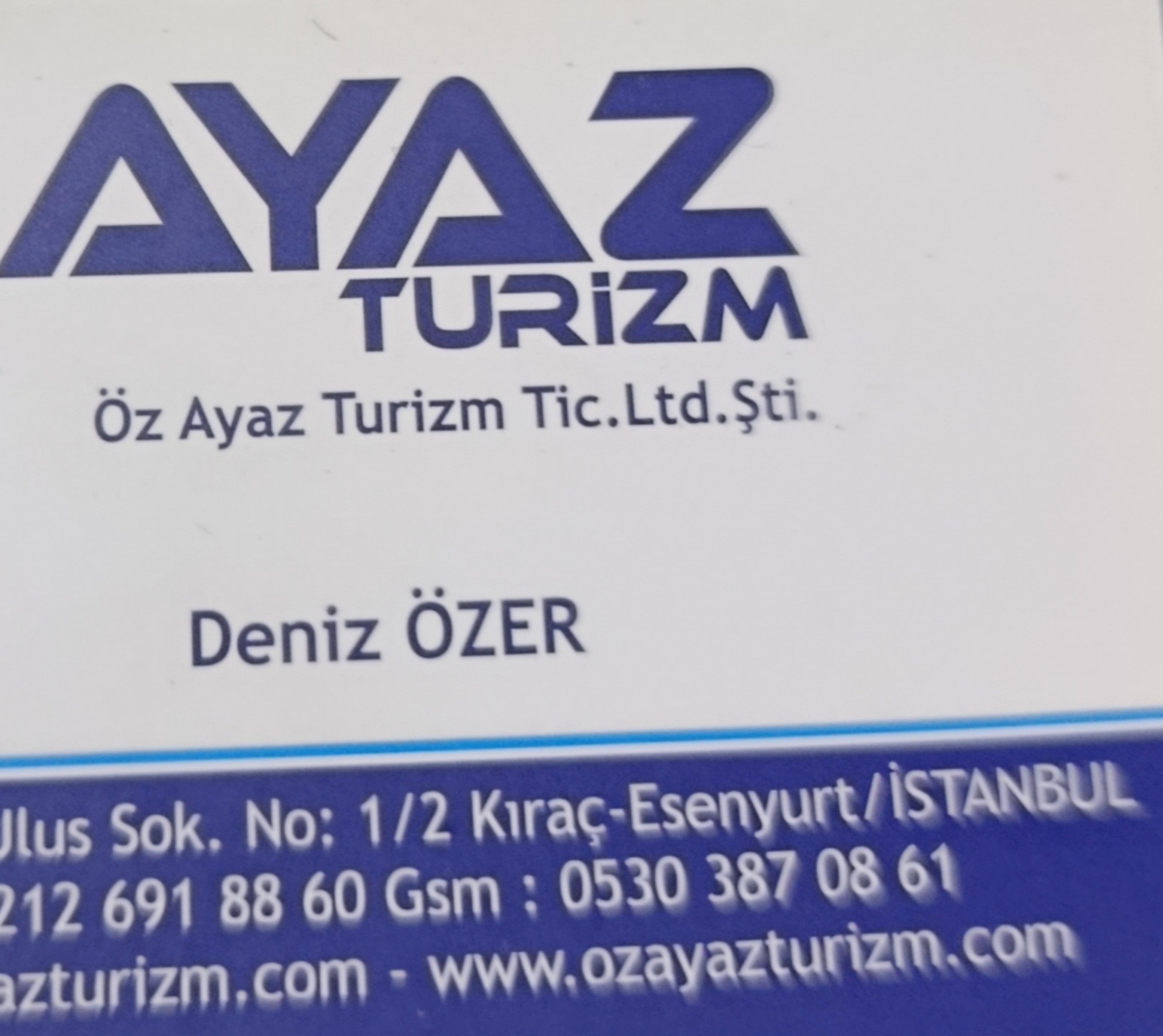 ÖZ AYAZ TURİZM TİCARET LTD.ŞTİ.