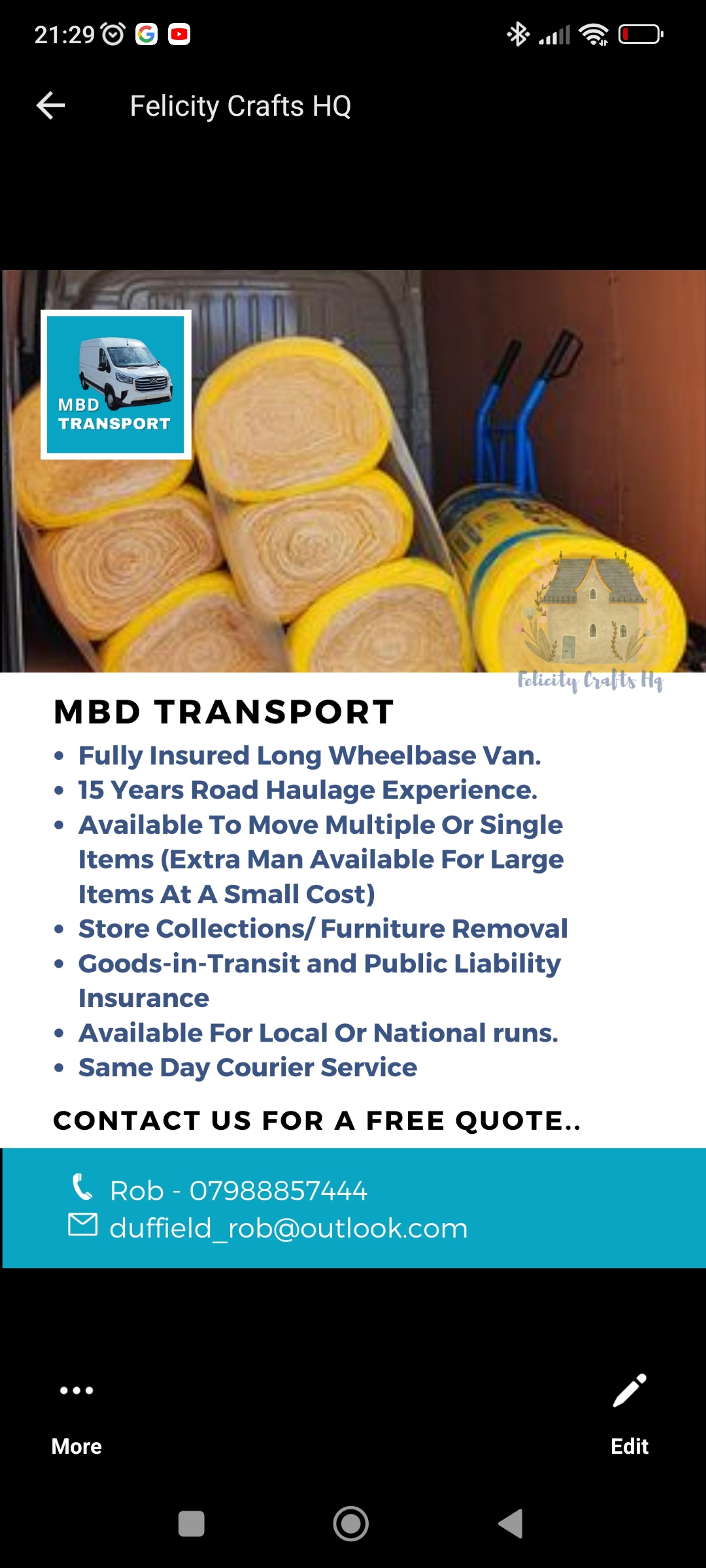 MBD LGV Services ltd