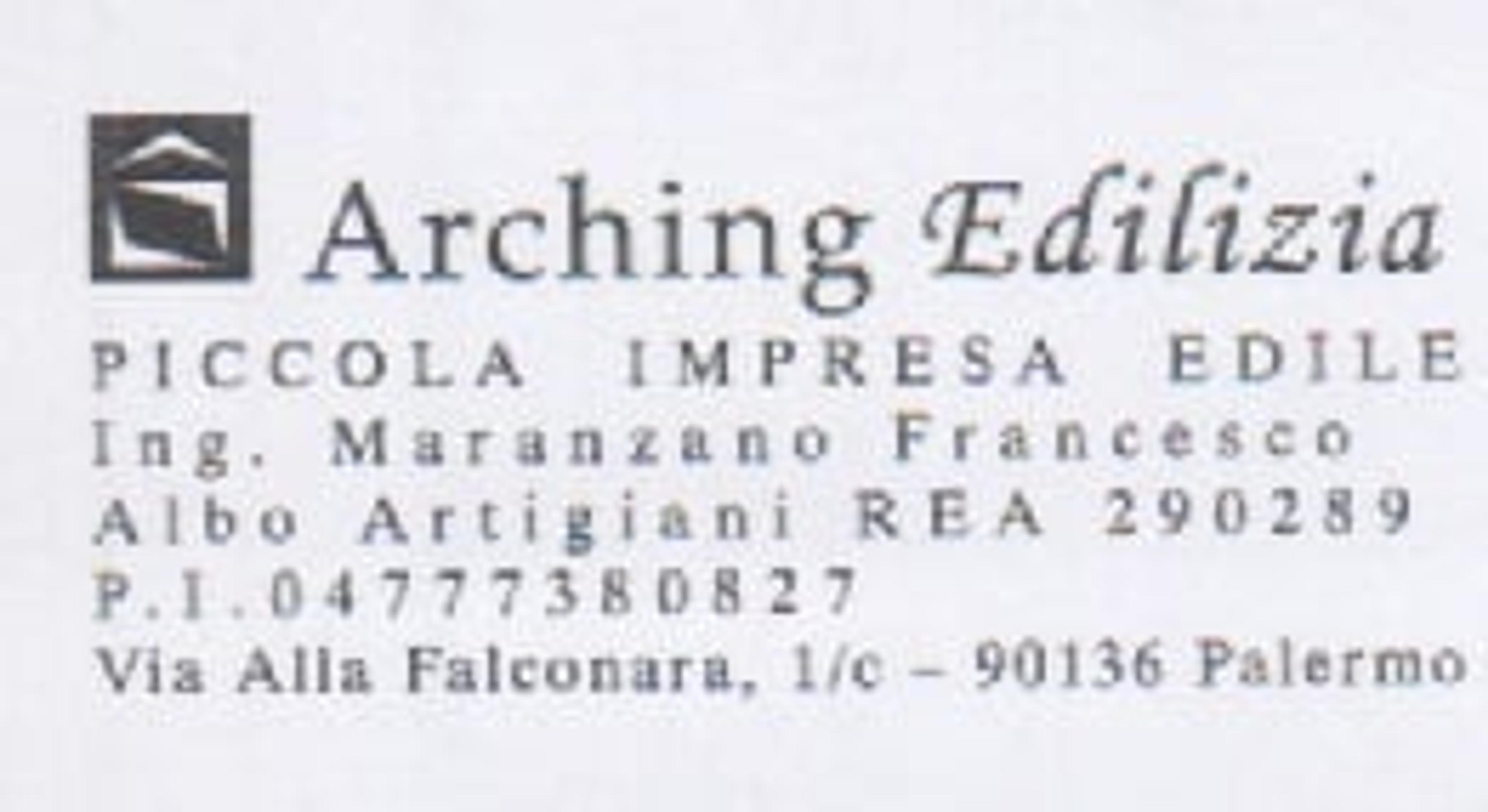 Arching Edilizia dell'ing. Maranzano Francesco