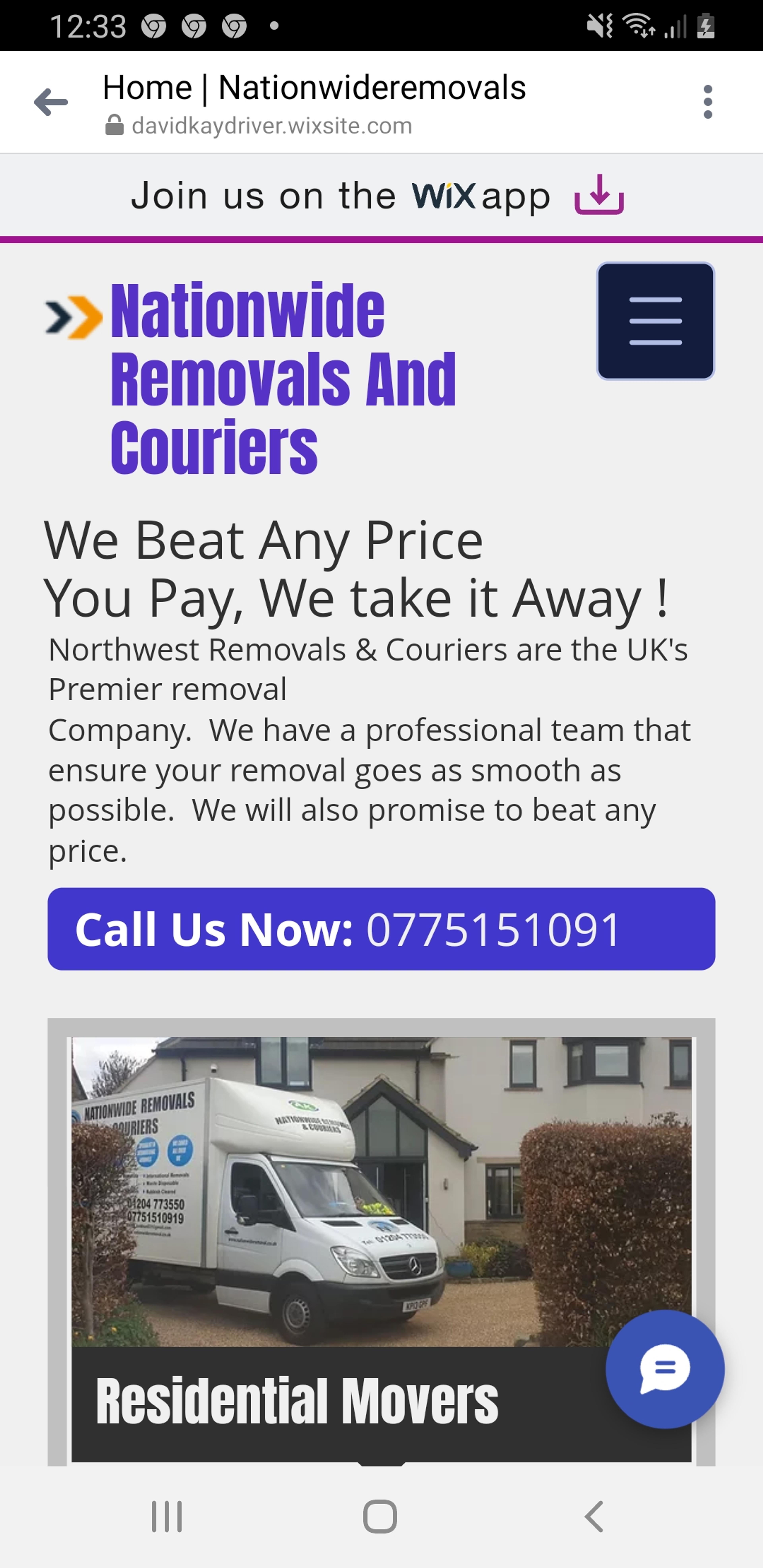 Nationwide removals & couriers