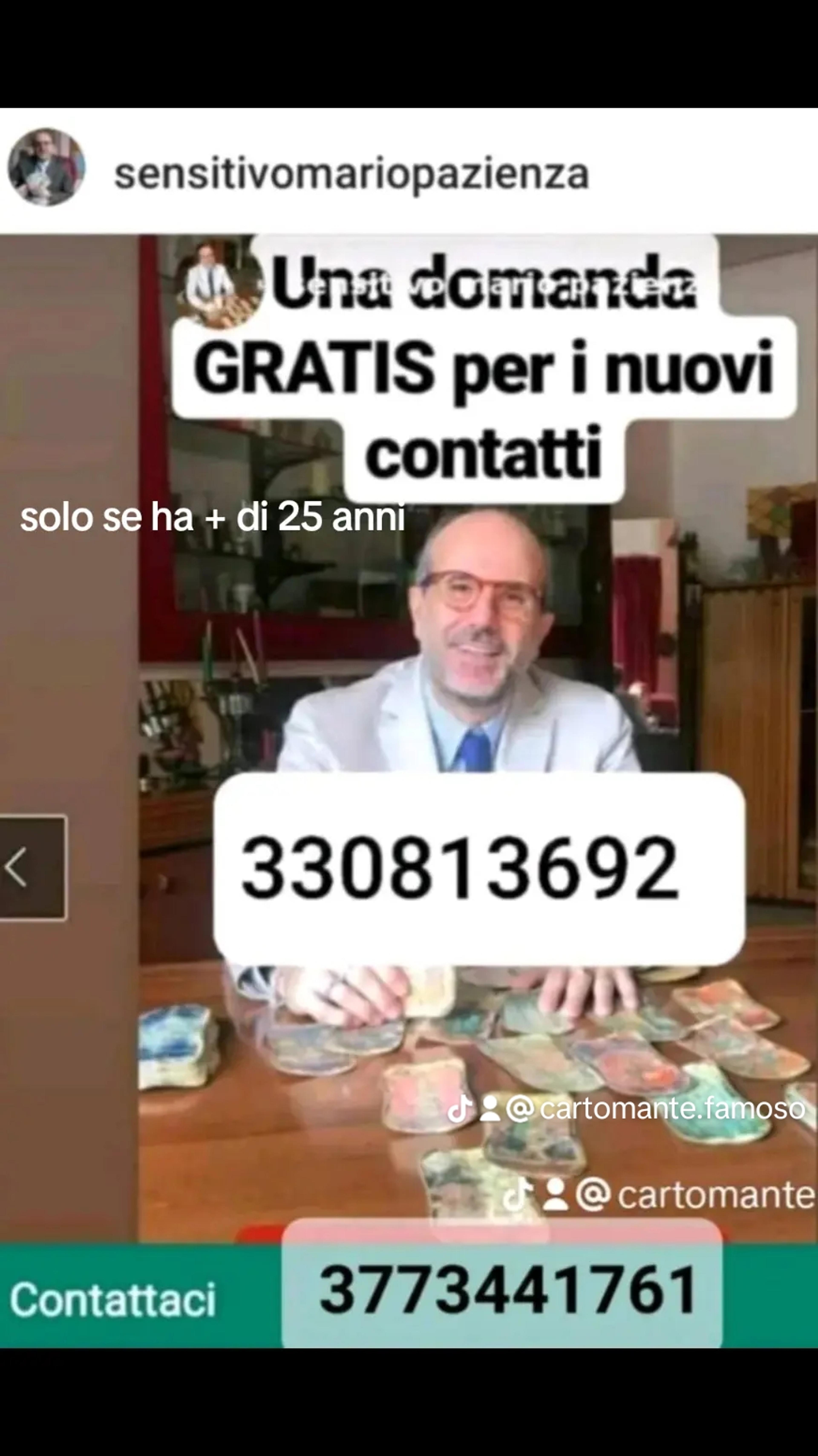 Sensitivo Mario Pazienza