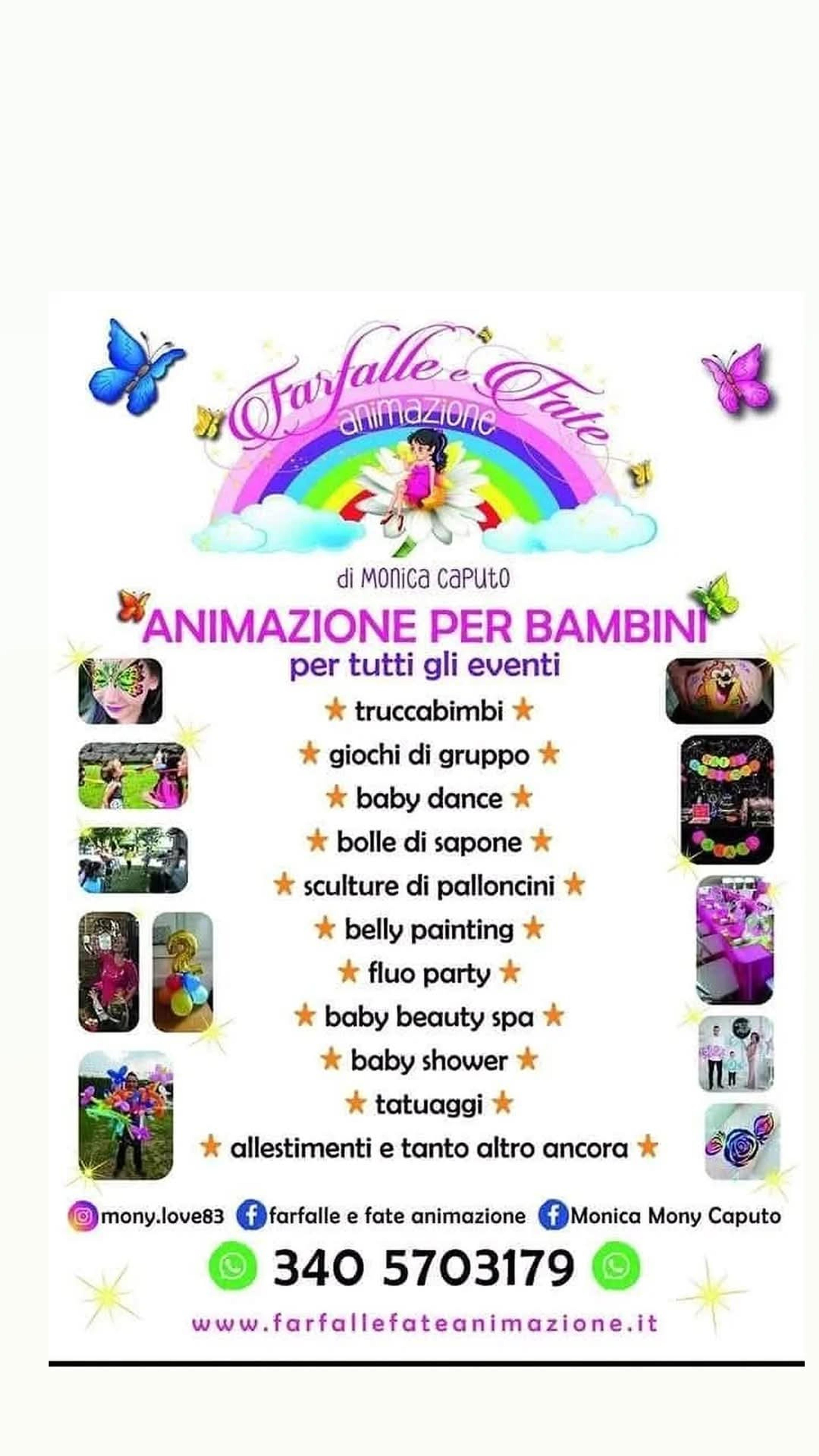Farfalle e fate animazione