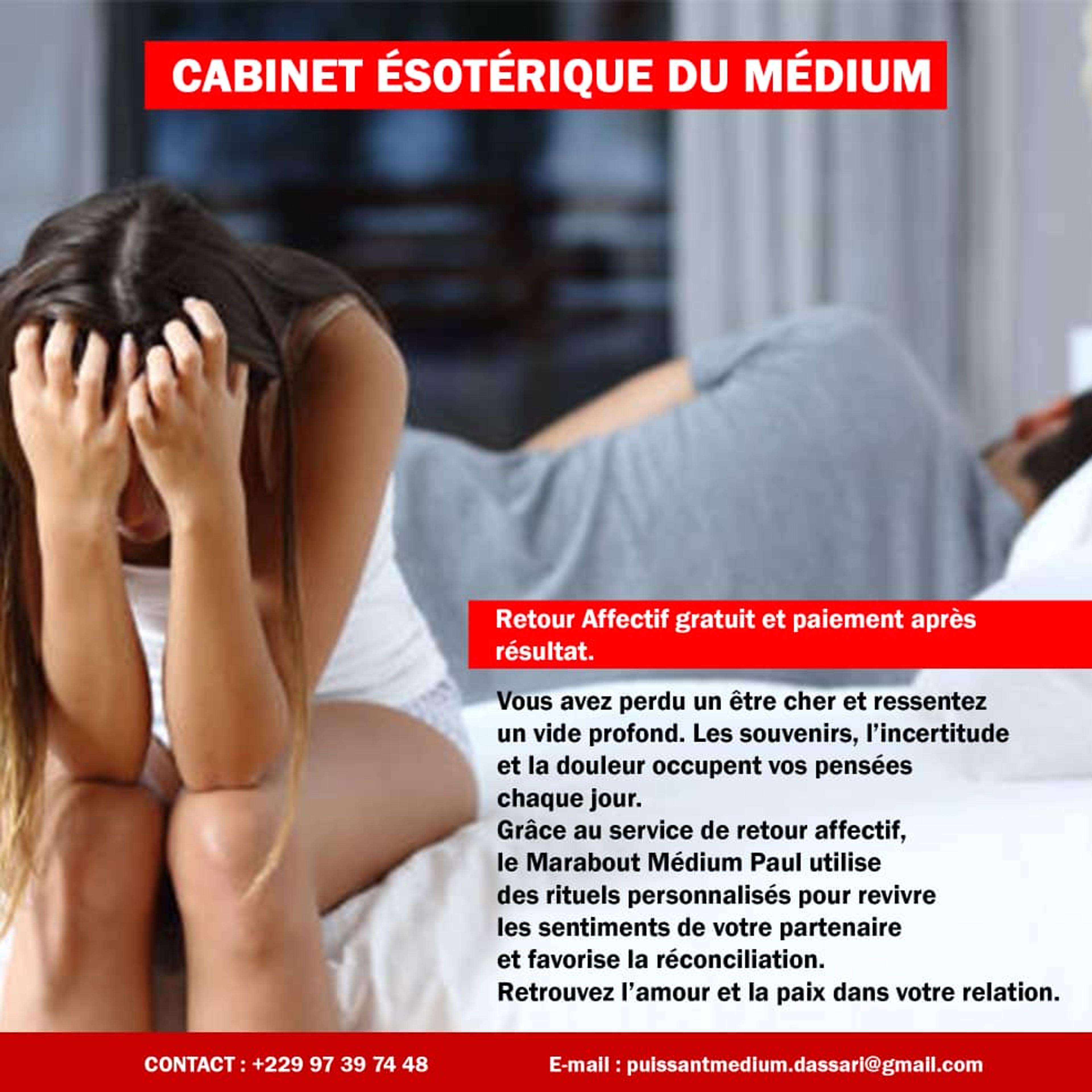 Retour Affectif En 72h Paiement Après Résultat