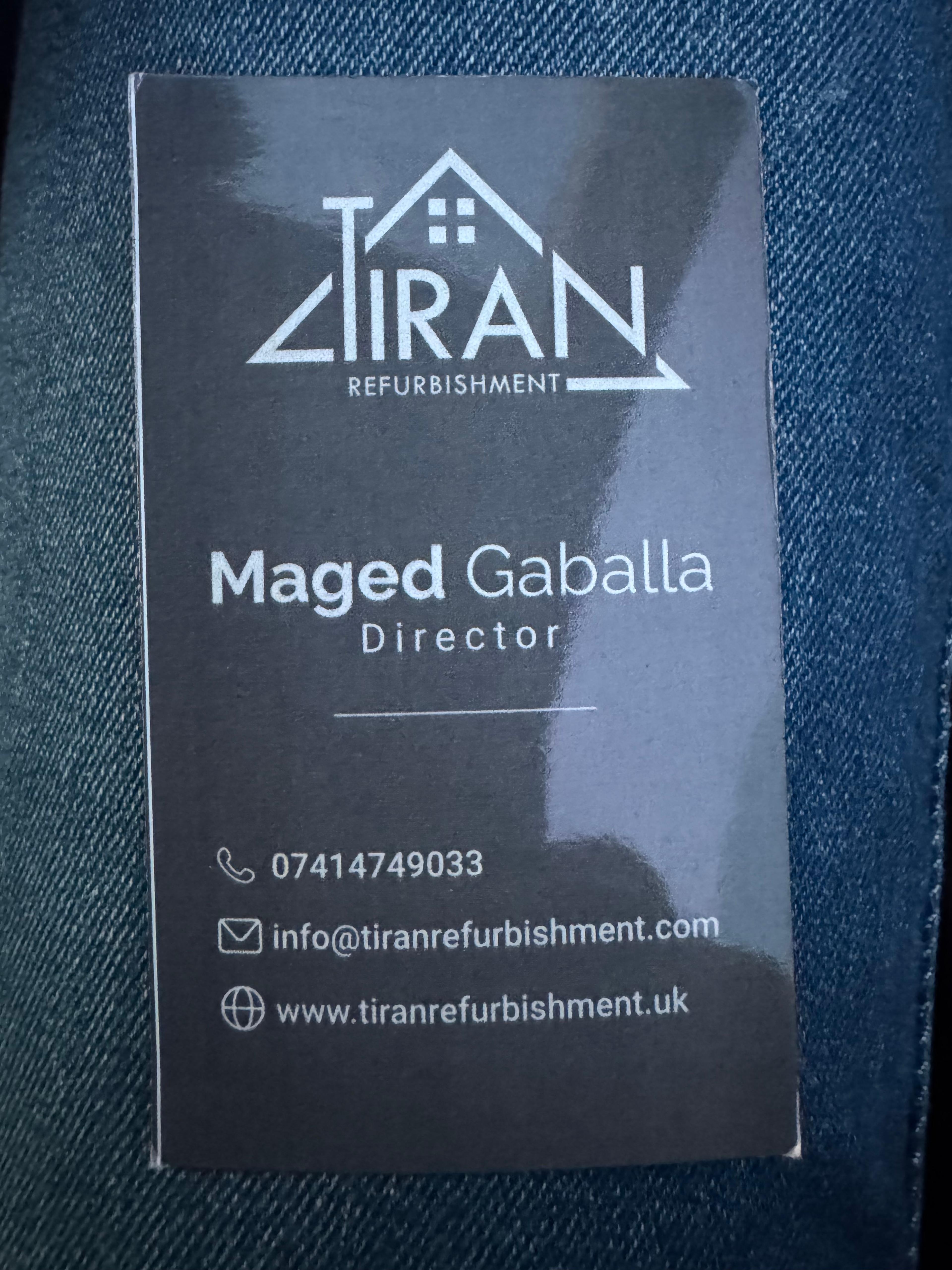 TIRAN REFURBISHMENT LTD.