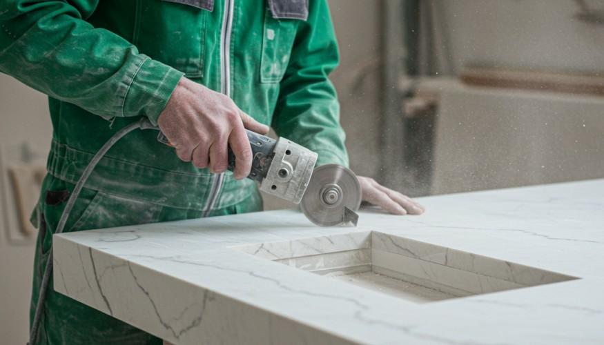 Ankastre Ocak Mermer Kesimi