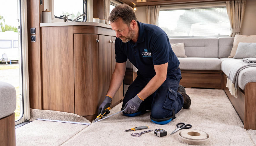 Caravan Carpet Fitting