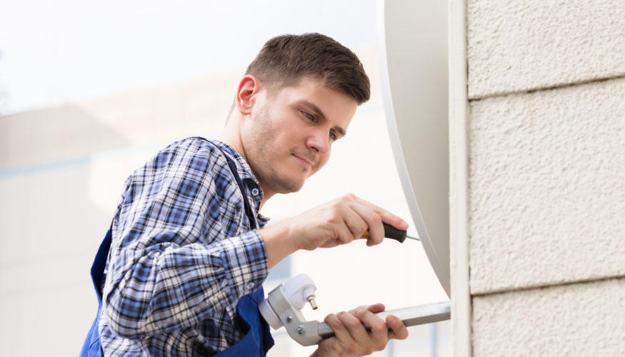 Satellitenschüssel Einstellen