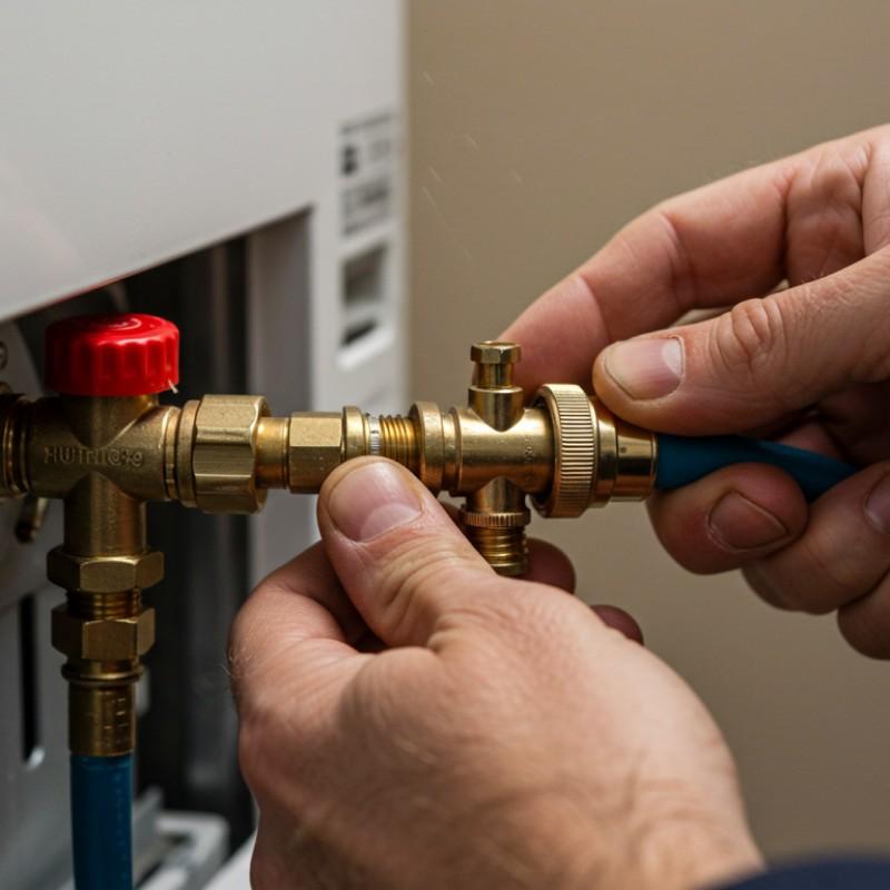 تركيب سخان غاز